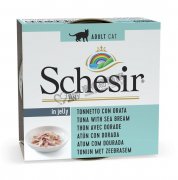 Schesir天然無麩質吞拿魚海鯛貓罐頭85g