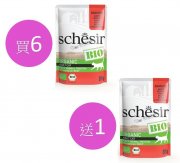 Schesir有機牛肉成貓主食餐包85g x7pcs